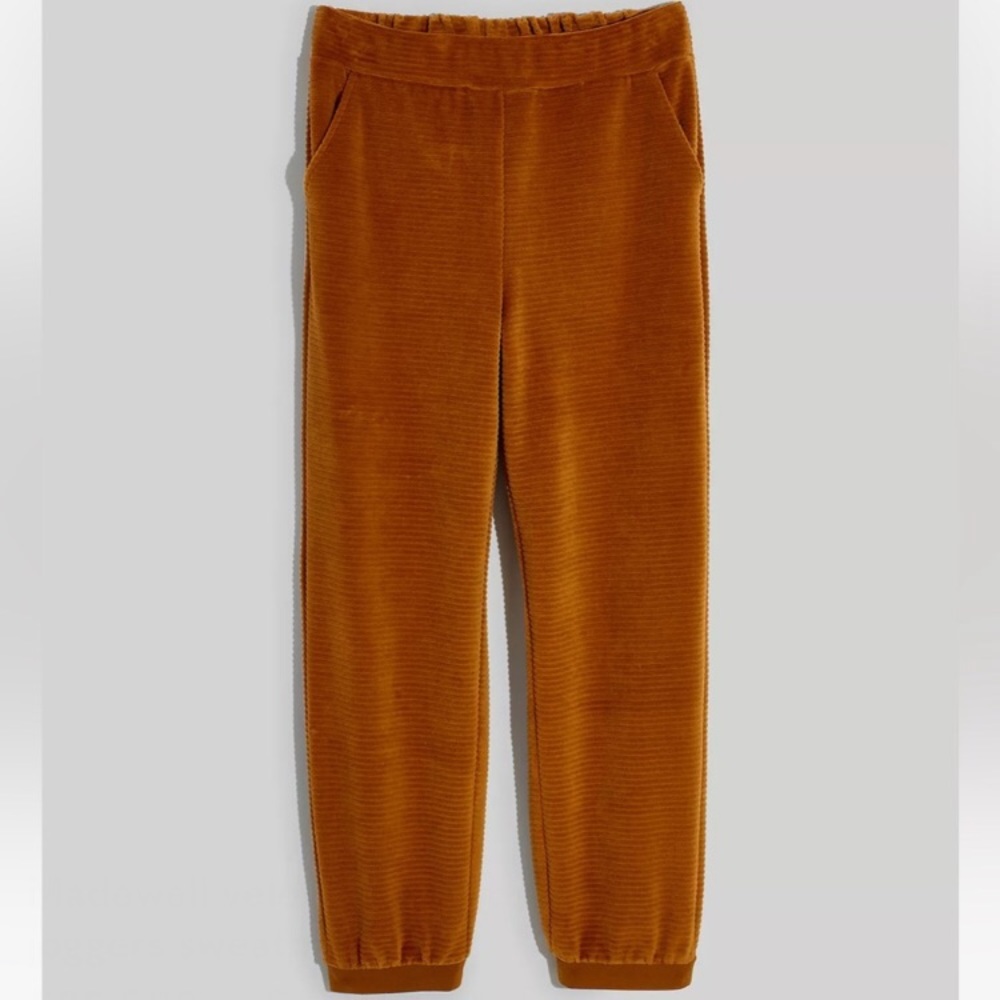 Madewell Velour Corduroy Relaxed Fit Acorn Joggers, M, NWT - Picture 5 of 6